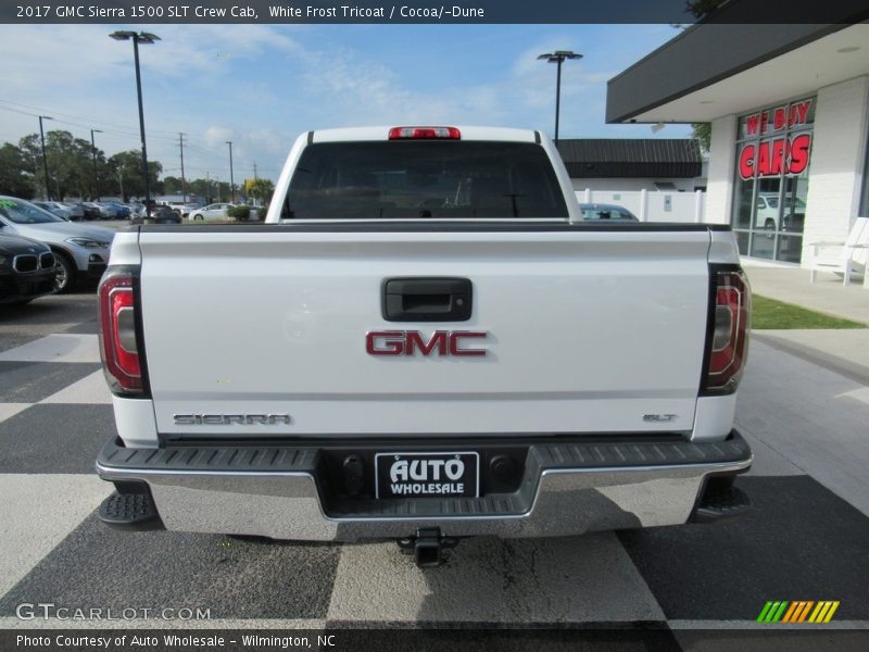 White Frost Tricoat / Cocoa/­Dune 2017 GMC Sierra 1500 SLT Crew Cab