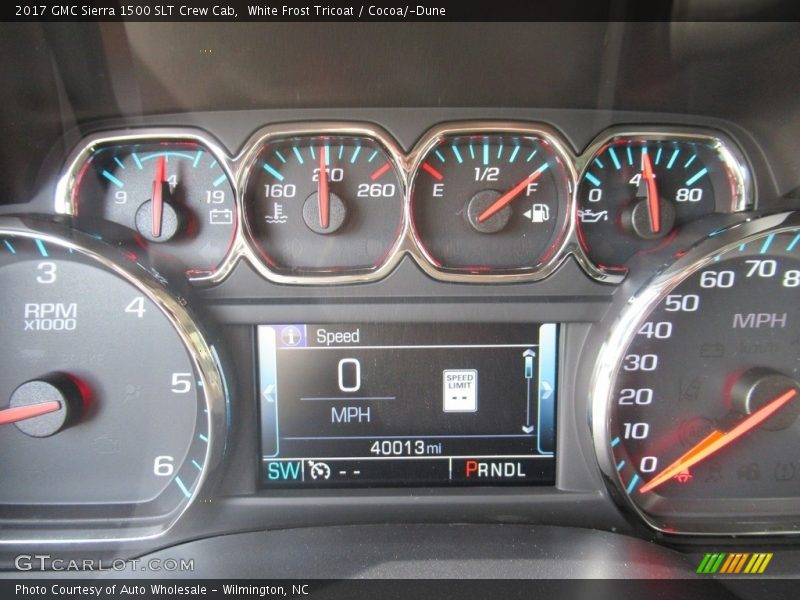 White Frost Tricoat / Cocoa/­Dune 2017 GMC Sierra 1500 SLT Crew Cab