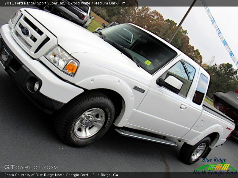 Oxford White / Medium Dark Flint 2011 Ford Ranger Sport SuperCab