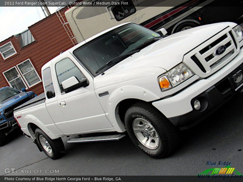Oxford White / Medium Dark Flint 2011 Ford Ranger Sport SuperCab