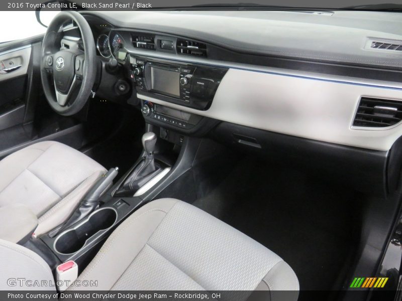 Black Sand Pearl / Black 2016 Toyota Corolla LE