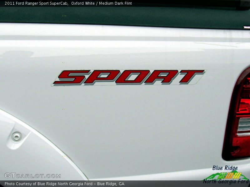 Oxford White / Medium Dark Flint 2011 Ford Ranger Sport SuperCab