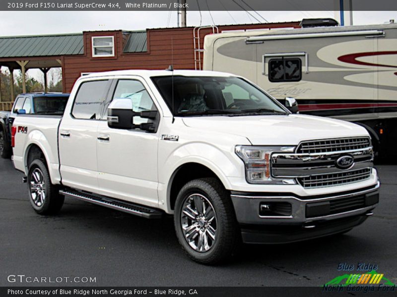 White Platinum / Black 2019 Ford F150 Lariat SuperCrew 4x4