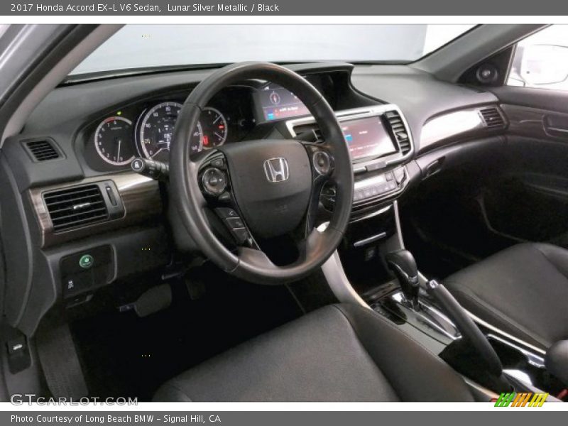 Lunar Silver Metallic / Black 2017 Honda Accord EX-L V6 Sedan