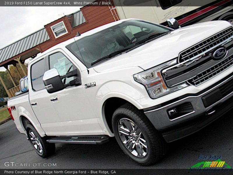 White Platinum / Black 2019 Ford F150 Lariat SuperCrew 4x4