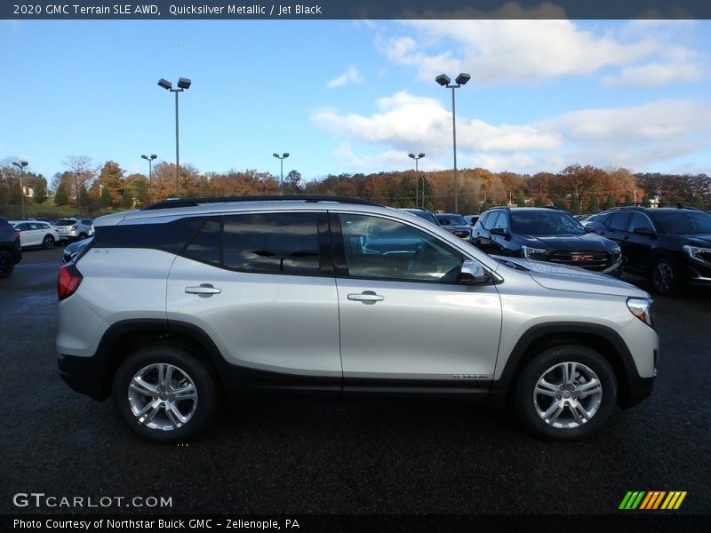Quicksilver Metallic / Jet Black 2020 GMC Terrain SLE AWD