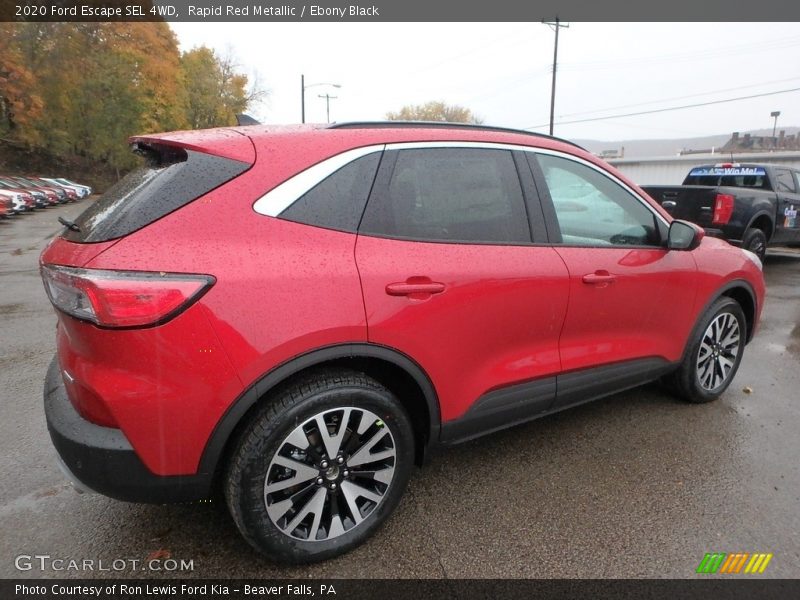Rapid Red Metallic / Ebony Black 2020 Ford Escape SEL 4WD