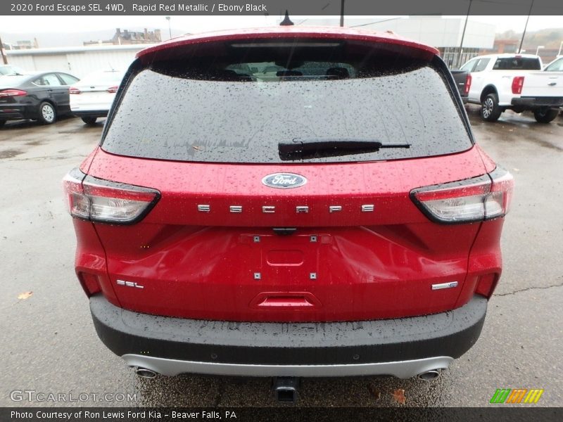 Rapid Red Metallic / Ebony Black 2020 Ford Escape SEL 4WD