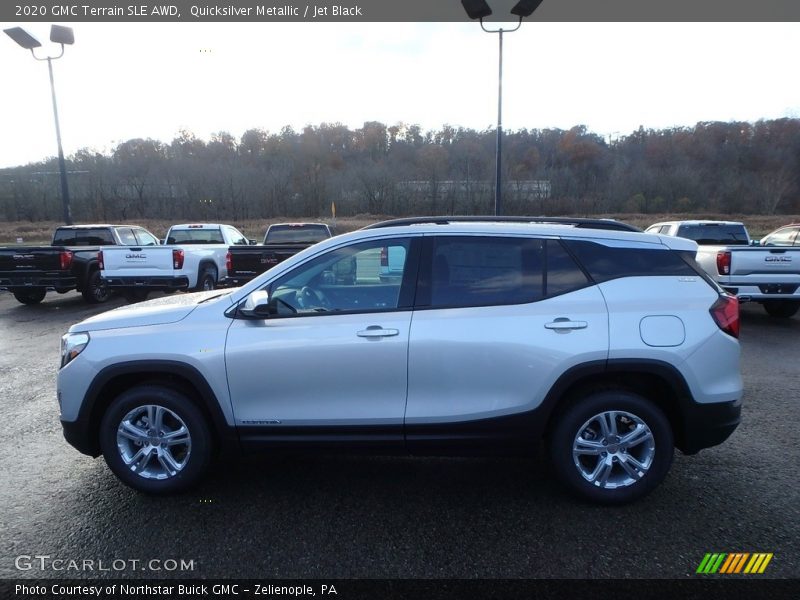 Quicksilver Metallic / Jet Black 2020 GMC Terrain SLE AWD