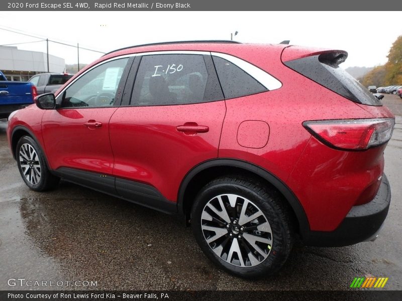 Rapid Red Metallic / Ebony Black 2020 Ford Escape SEL 4WD
