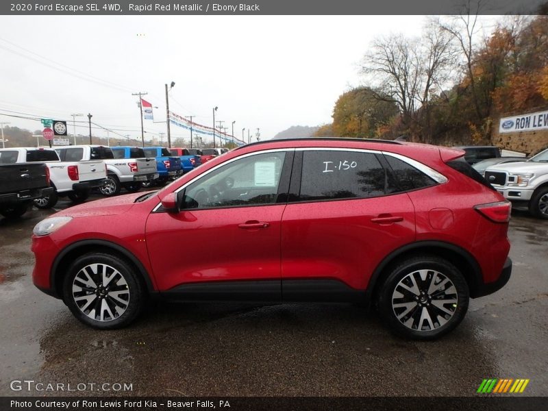 Rapid Red Metallic / Ebony Black 2020 Ford Escape SEL 4WD