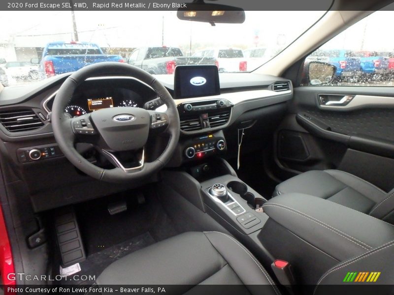  2020 Escape SEL 4WD Ebony Black Interior