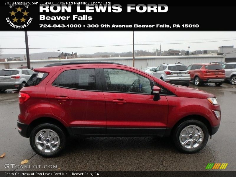 Ruby Red Metallic / Ebony Black 2020 Ford EcoSport SE 4WD