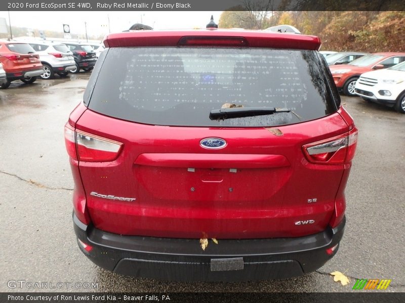 Ruby Red Metallic / Ebony Black 2020 Ford EcoSport SE 4WD