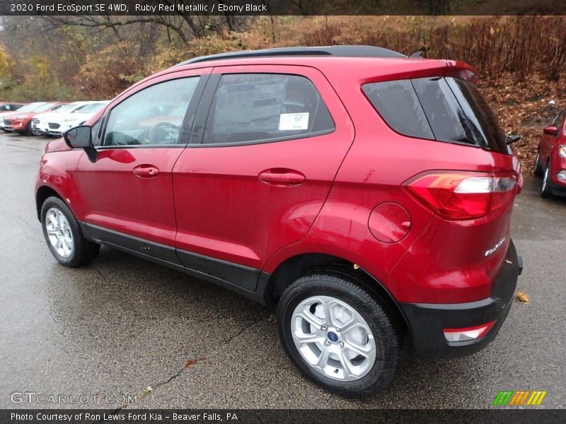 Ruby Red Metallic / Ebony Black 2020 Ford EcoSport SE 4WD