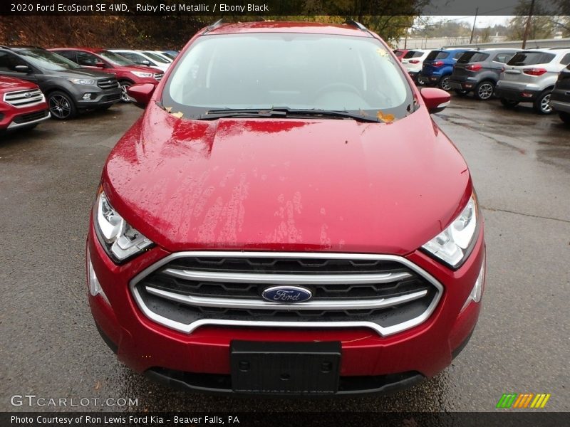 Ruby Red Metallic / Ebony Black 2020 Ford EcoSport SE 4WD