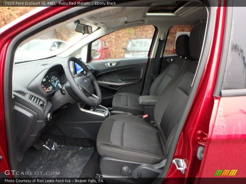 Front Seat of 2020 EcoSport SE 4WD
