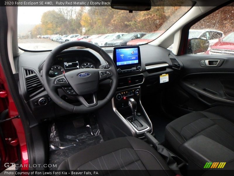  2020 EcoSport SE 4WD Ebony Black Interior