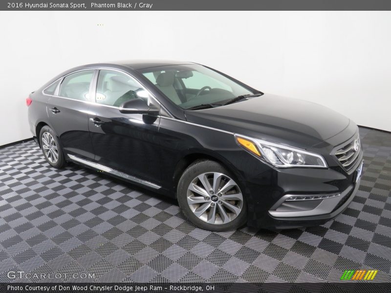 Phantom Black / Gray 2016 Hyundai Sonata Sport