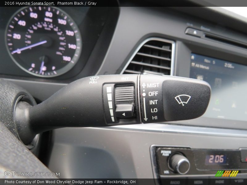Phantom Black / Gray 2016 Hyundai Sonata Sport