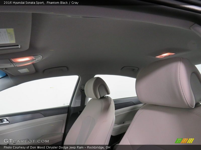 Phantom Black / Gray 2016 Hyundai Sonata Sport