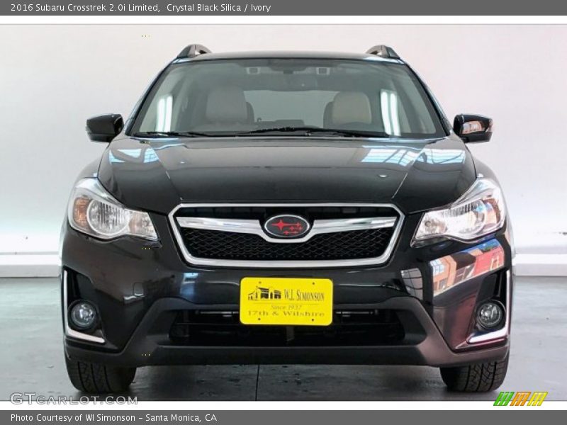 Crystal Black Silica / Ivory 2016 Subaru Crosstrek 2.0i Limited