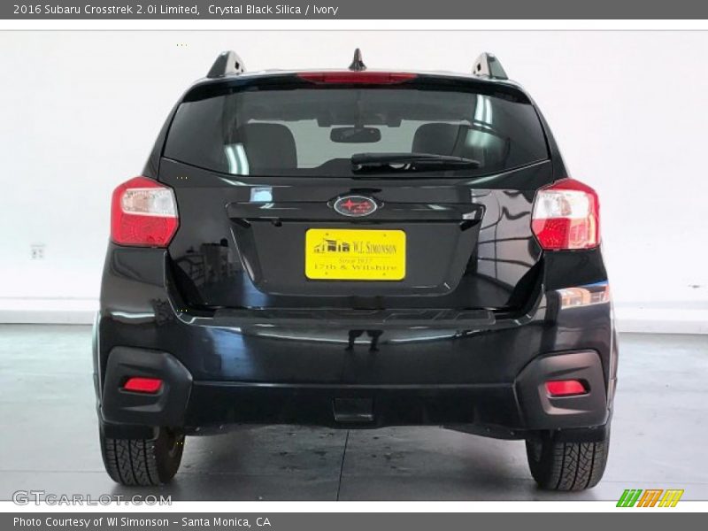Crystal Black Silica / Ivory 2016 Subaru Crosstrek 2.0i Limited