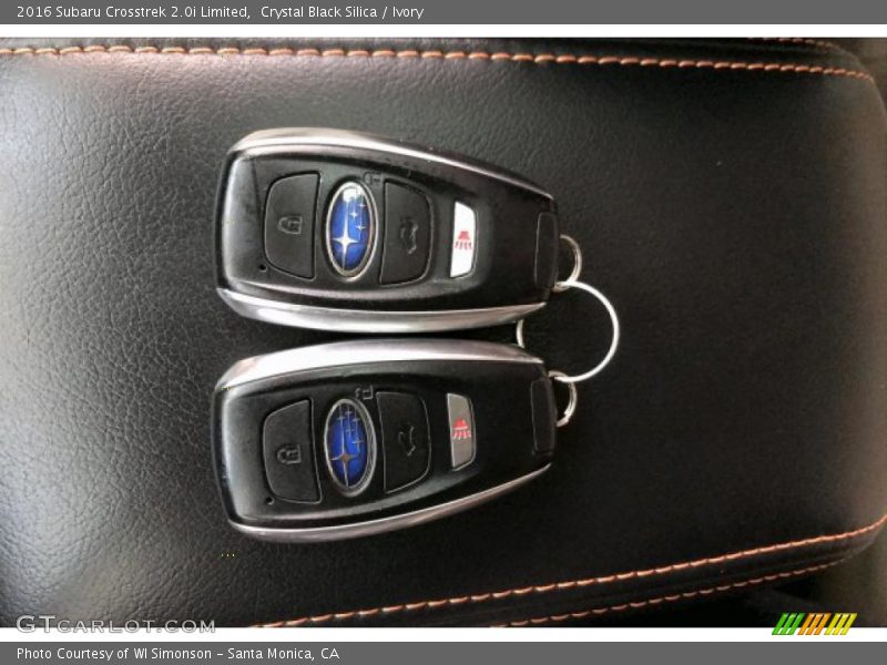 Crystal Black Silica / Ivory 2016 Subaru Crosstrek 2.0i Limited
