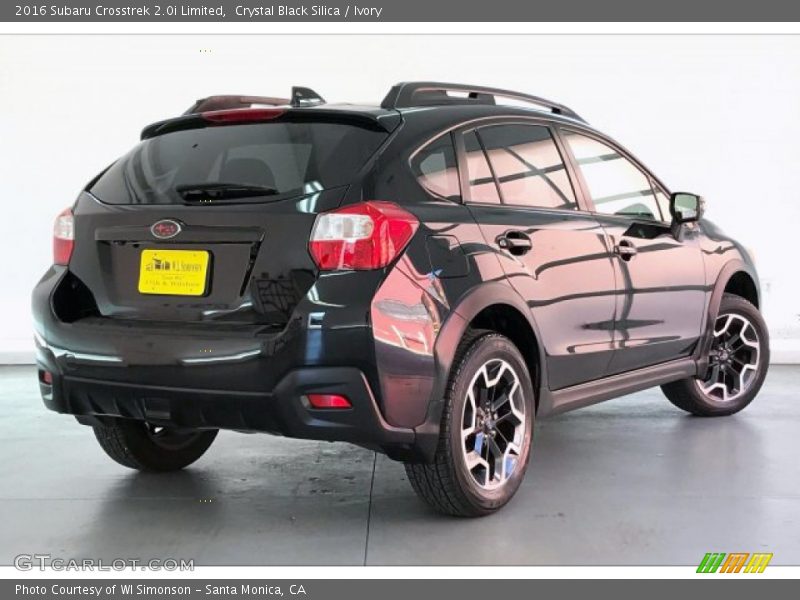 Crystal Black Silica / Ivory 2016 Subaru Crosstrek 2.0i Limited