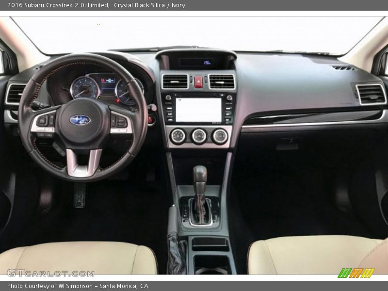 Crystal Black Silica / Ivory 2016 Subaru Crosstrek 2.0i Limited