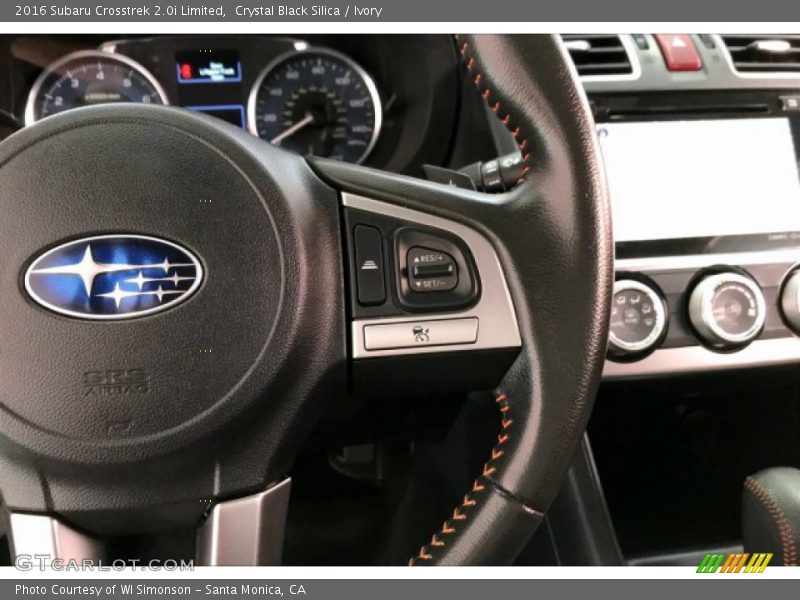 Crystal Black Silica / Ivory 2016 Subaru Crosstrek 2.0i Limited