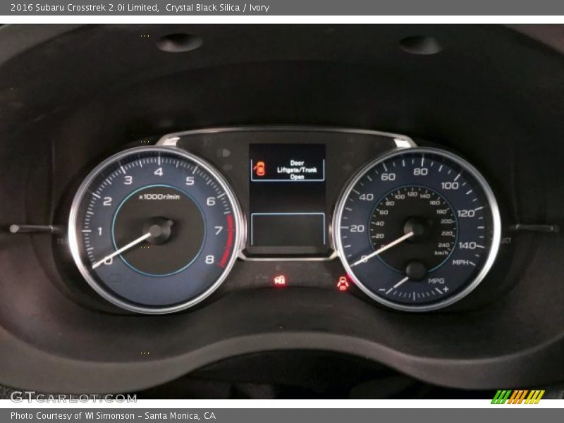 Crystal Black Silica / Ivory 2016 Subaru Crosstrek 2.0i Limited