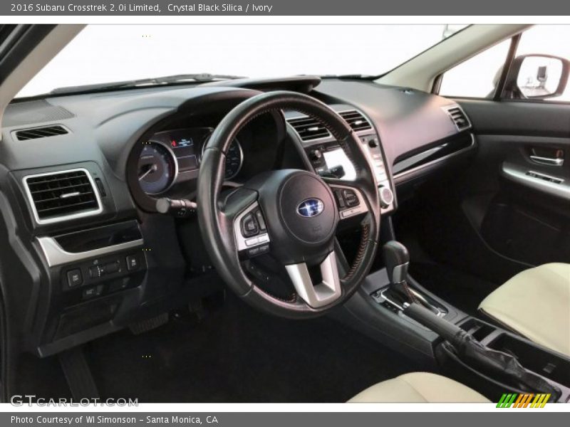 Crystal Black Silica / Ivory 2016 Subaru Crosstrek 2.0i Limited