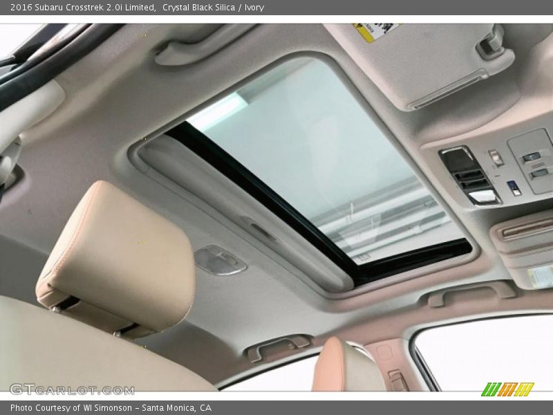 Crystal Black Silica / Ivory 2016 Subaru Crosstrek 2.0i Limited