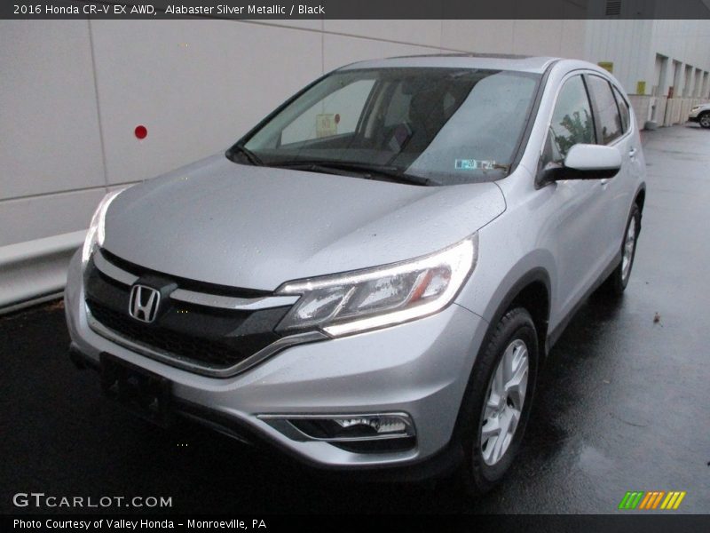 Alabaster Silver Metallic / Black 2016 Honda CR-V EX AWD