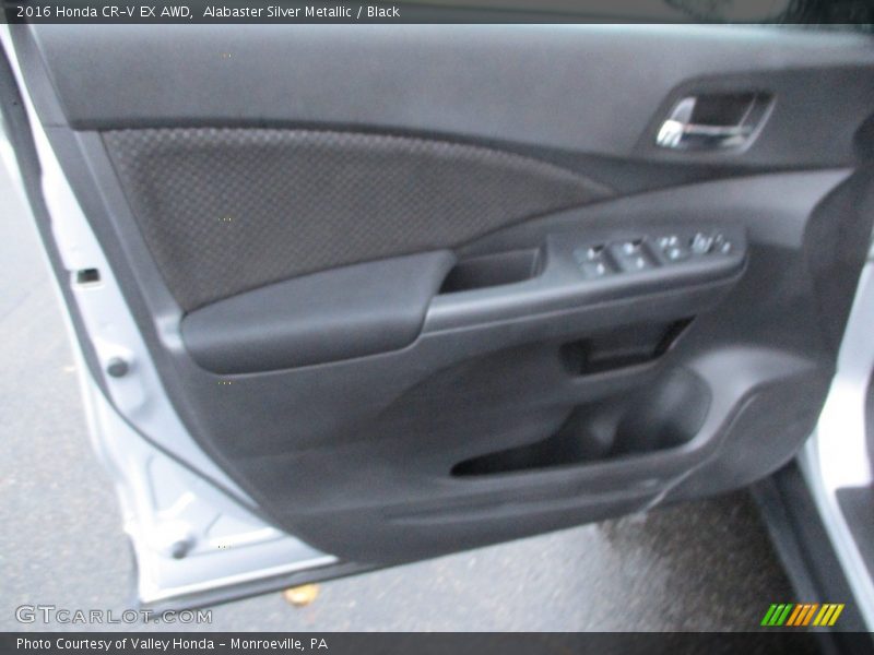 Alabaster Silver Metallic / Black 2016 Honda CR-V EX AWD