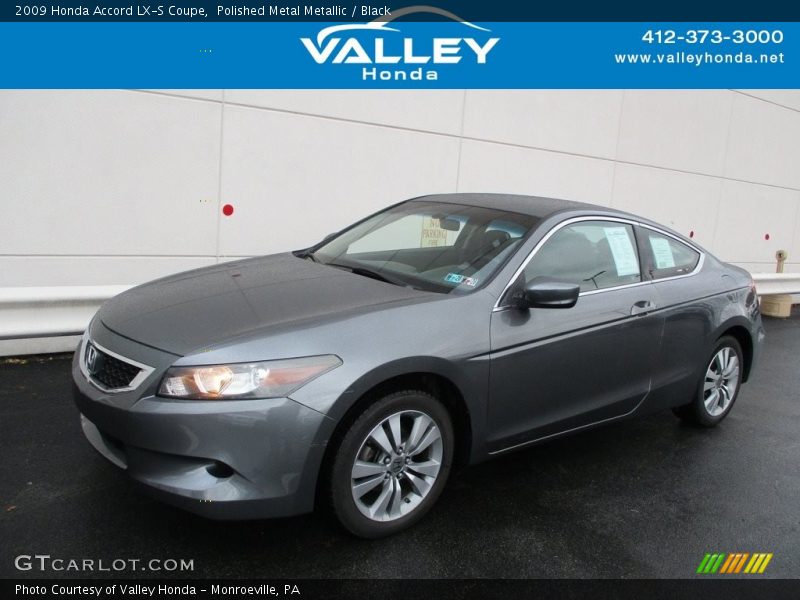 Polished Metal Metallic / Black 2009 Honda Accord LX-S Coupe