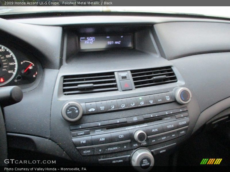 Polished Metal Metallic / Black 2009 Honda Accord LX-S Coupe