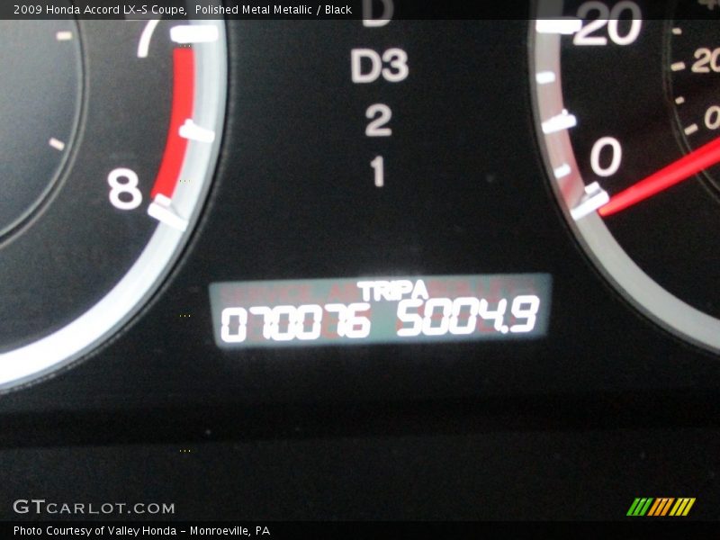 Polished Metal Metallic / Black 2009 Honda Accord LX-S Coupe