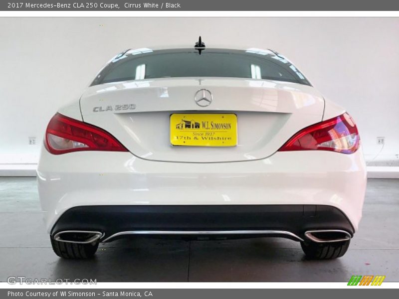 Cirrus White / Black 2017 Mercedes-Benz CLA 250 Coupe