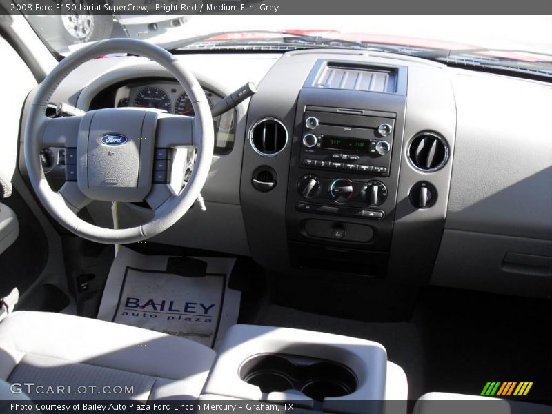 Bright Red / Medium Flint Grey 2008 Ford F150 Lariat SuperCrew