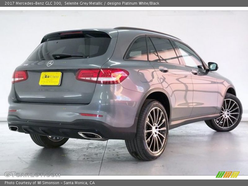 Selenite Grey Metallic / designo Platinum White/Black 2017 Mercedes-Benz GLC 300