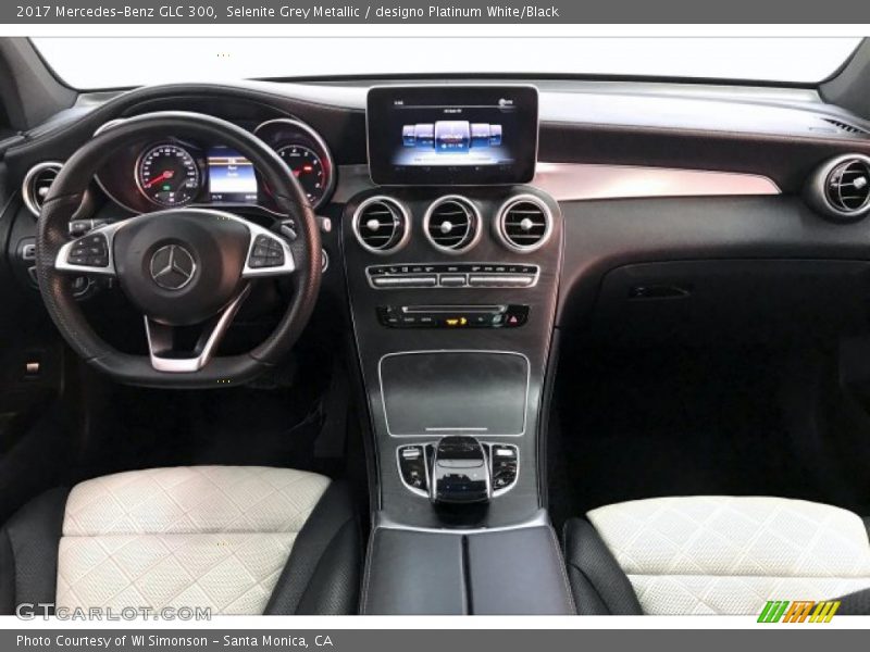 Selenite Grey Metallic / designo Platinum White/Black 2017 Mercedes-Benz GLC 300