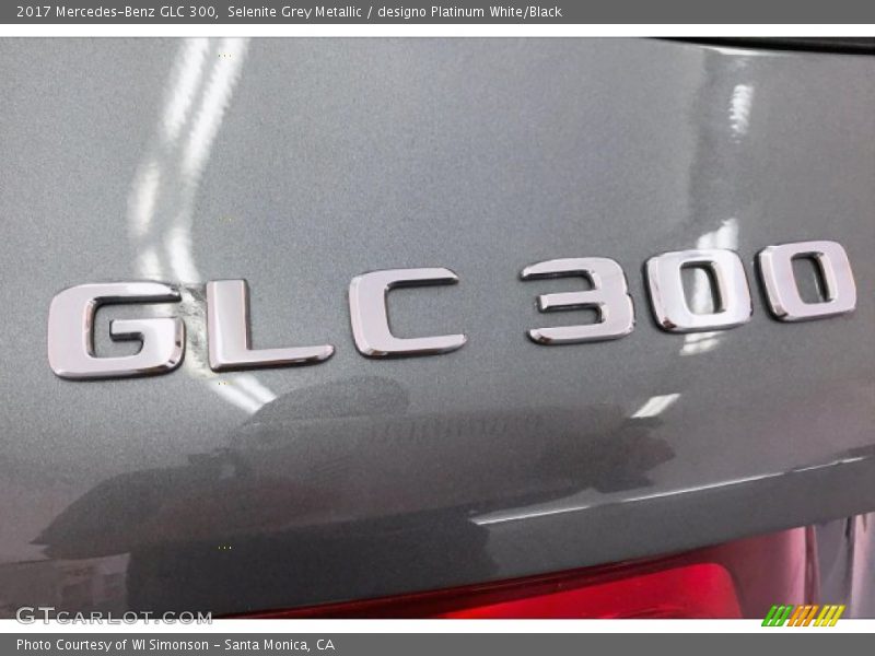 Selenite Grey Metallic / designo Platinum White/Black 2017 Mercedes-Benz GLC 300