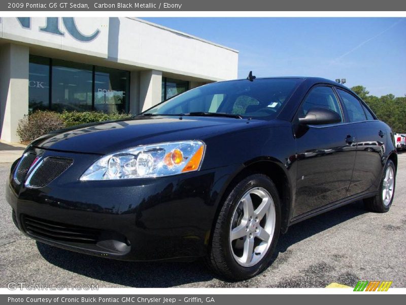 Carbon Black Metallic / Ebony 2009 Pontiac G6 GT Sedan