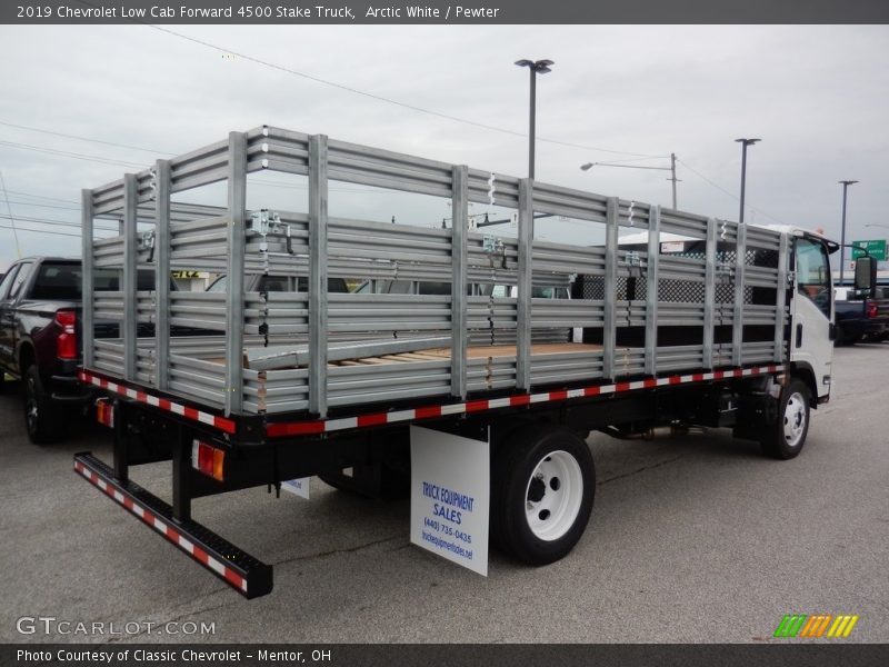 2019 Low Cab Forward 4500 Stake Truck Arctic White