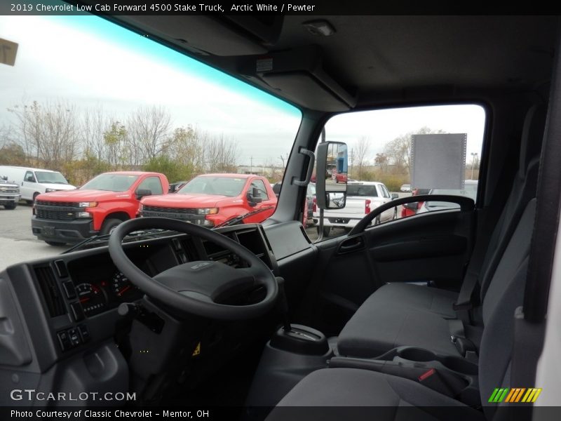Front Seat of 2019 Low Cab Forward 4500 Stake Truck