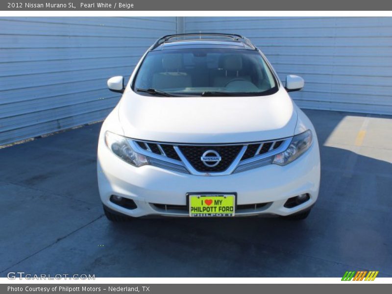 Pearl White / Beige 2012 Nissan Murano SL