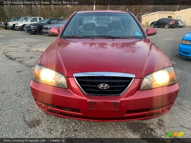 Electric Red / Gray 2006 Hyundai Elantra GLS Sedan