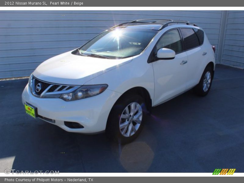 Pearl White / Beige 2012 Nissan Murano SL